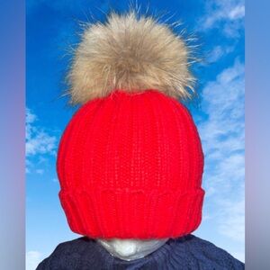 Pink Pineapple, kids’/teens’ 100% wool, knit beanie